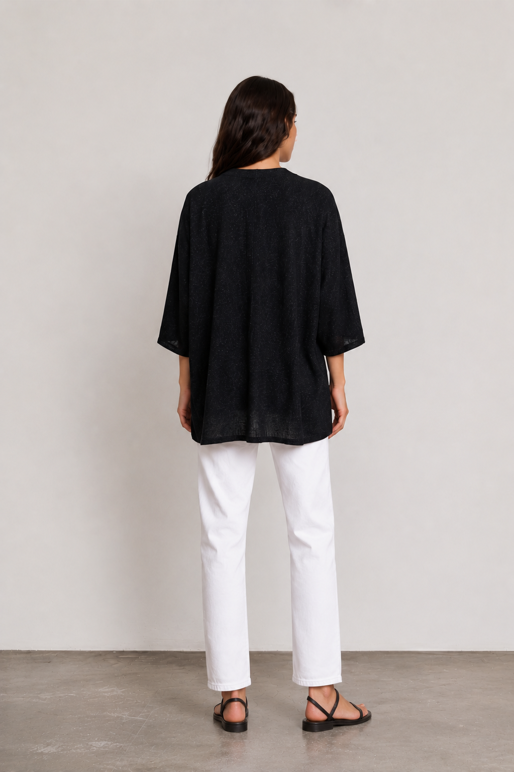 Chaqueta LEO lurex negra
