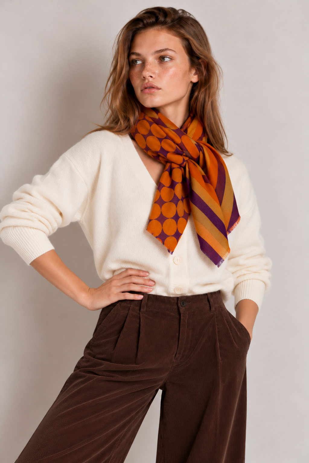 Foulard DOTS 79F teja