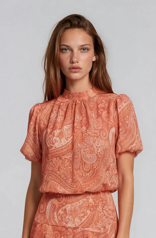 Blusa PAISLEY teja
