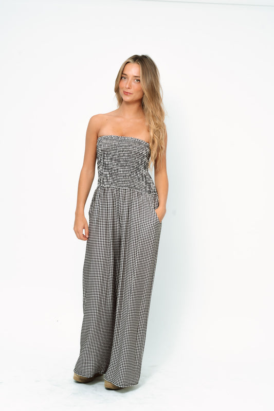 Mono MOON Vichy negro