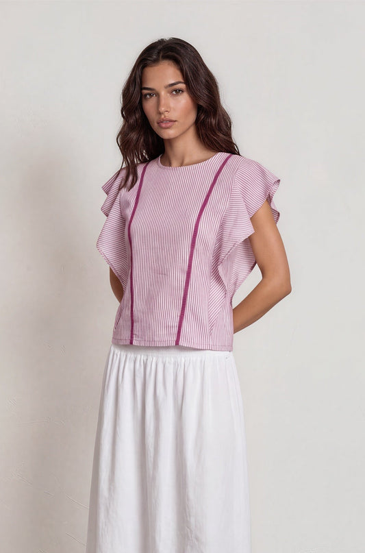 Blusa RIMINI RAYAS fucsia