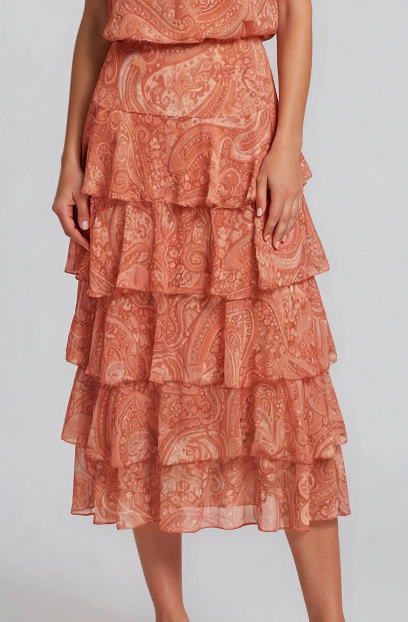 Falda PAISLEY tejas