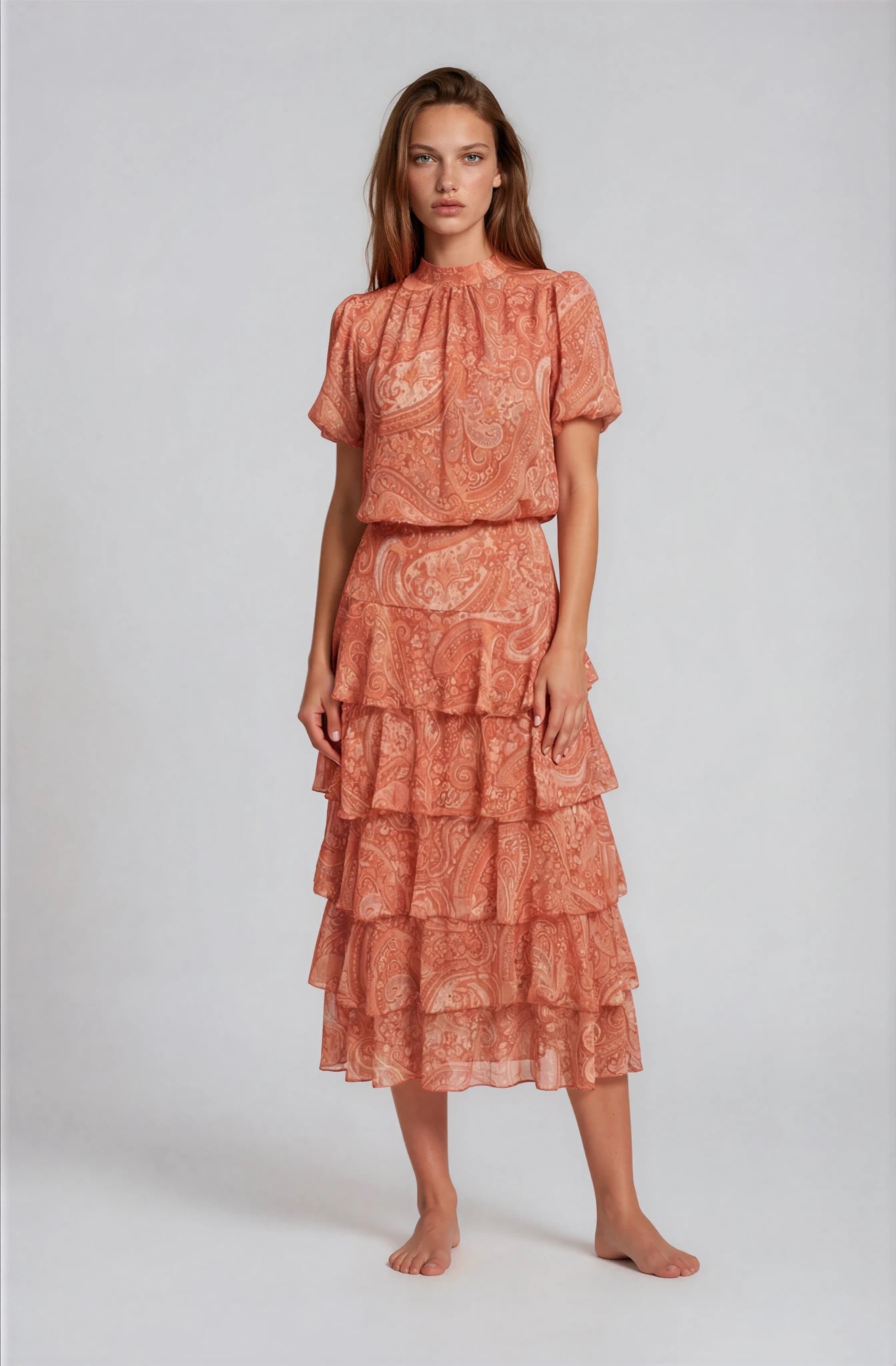 Falda PAISLEY tejas