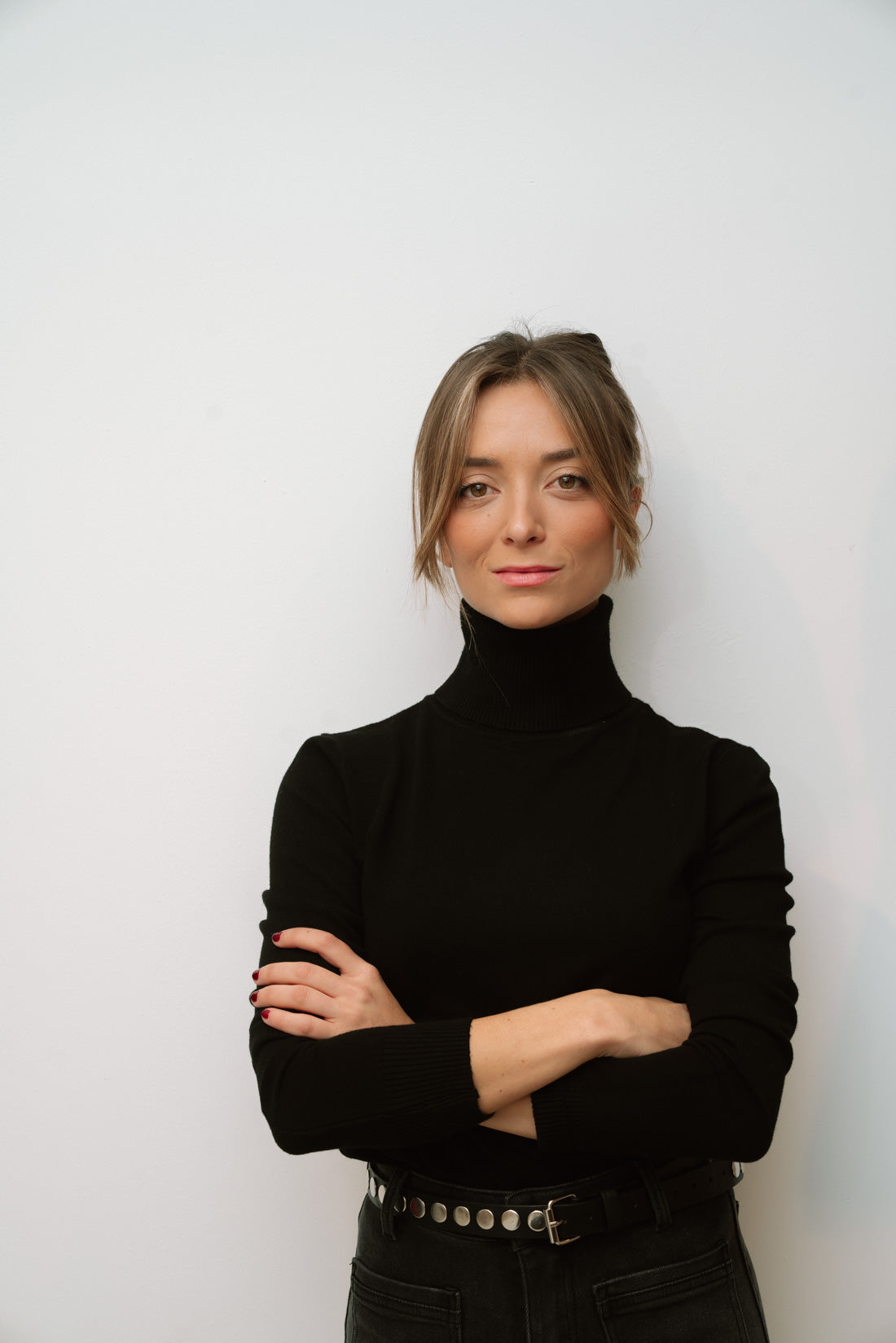 cinturón tachas negro