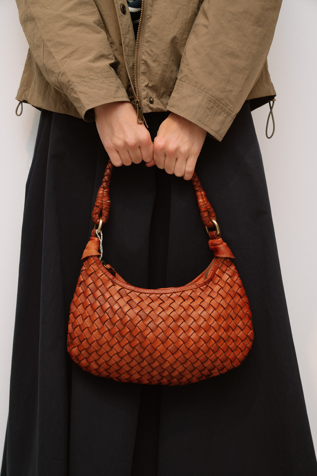 BOLSO PIEL GRETT Cognac