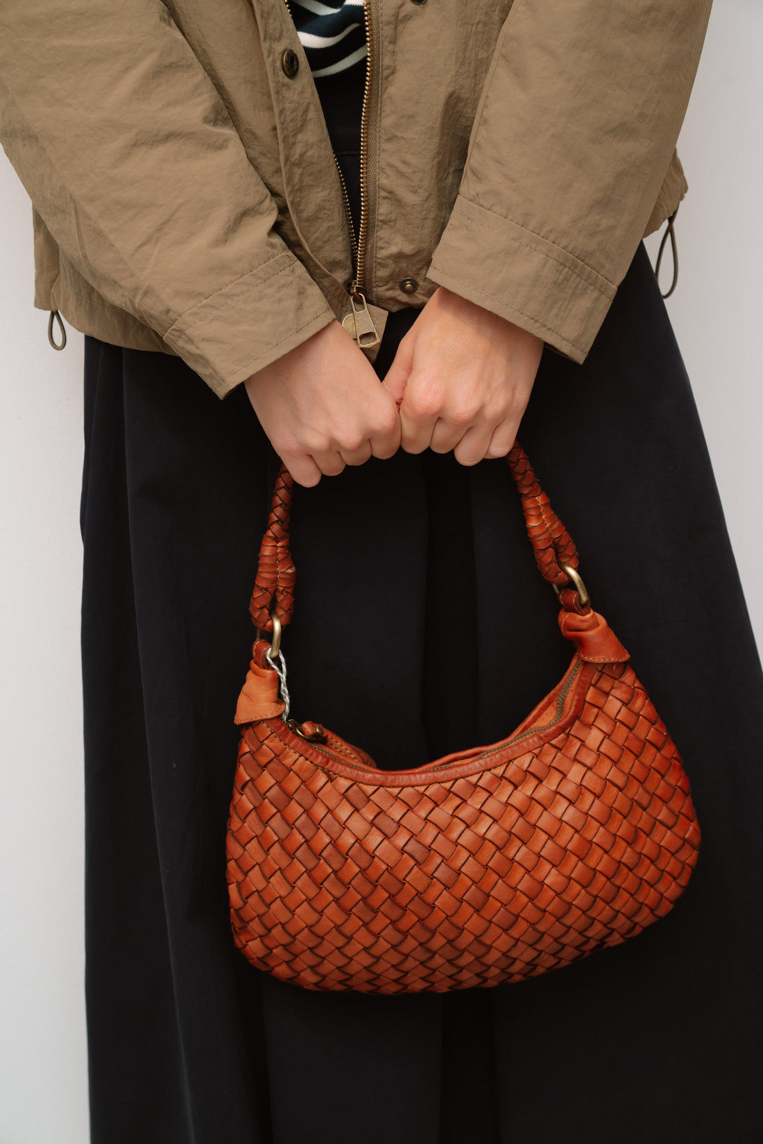 BOLSO PIEL GRETT Cognac