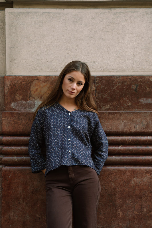 Blusa ELSA estampada azules