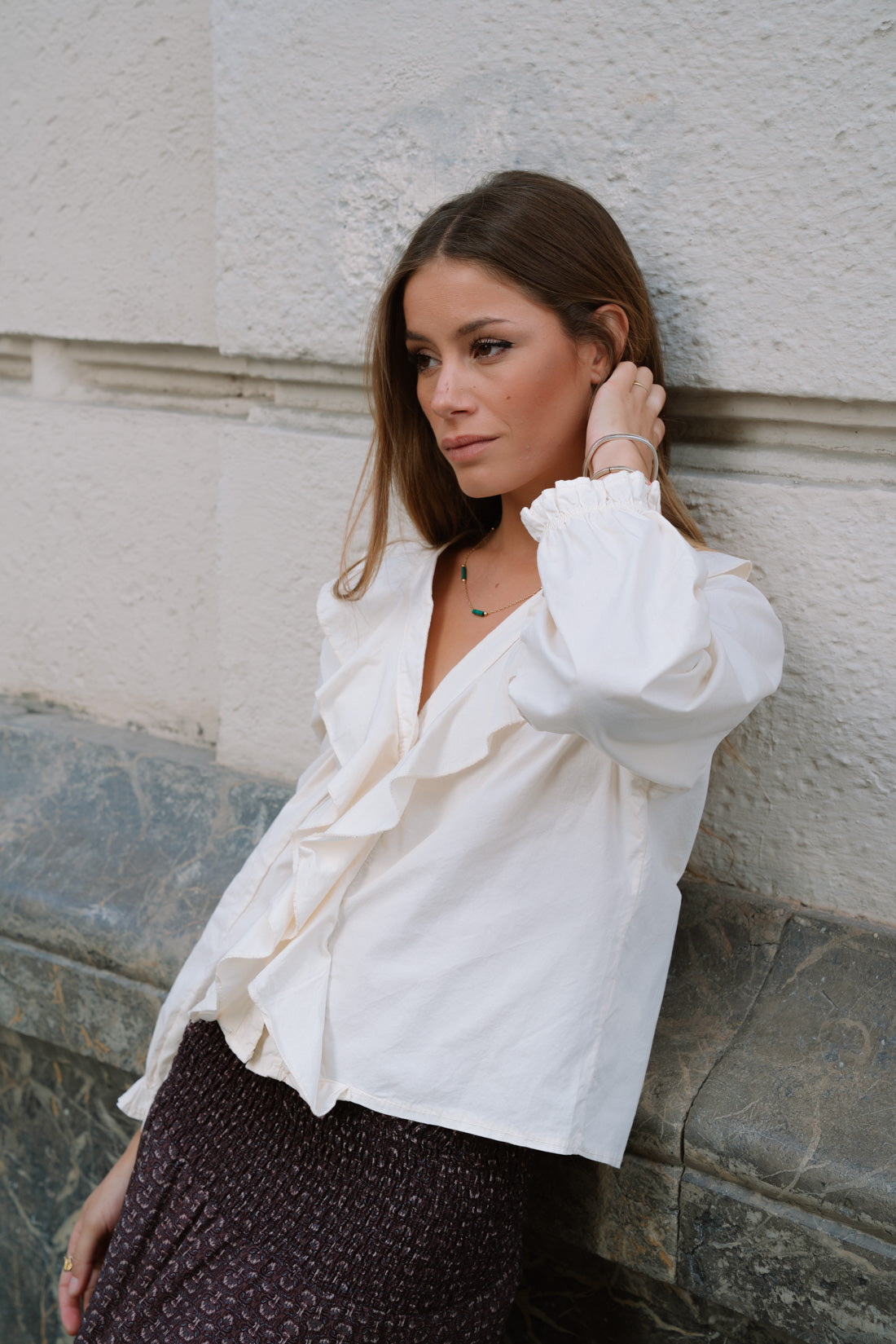 Camisa VIOLETT mantequilla