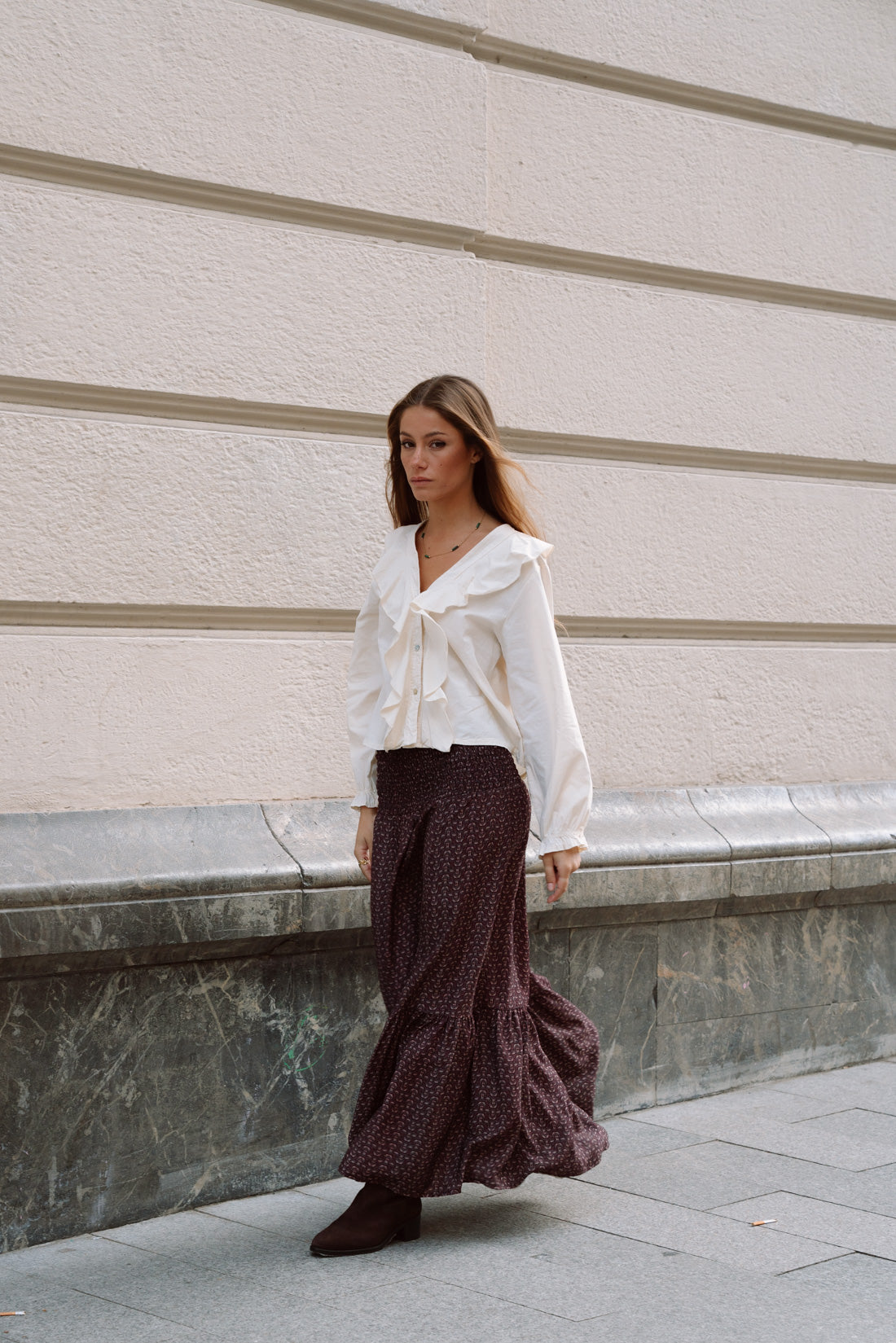 Camisa VIOLETT mantequilla