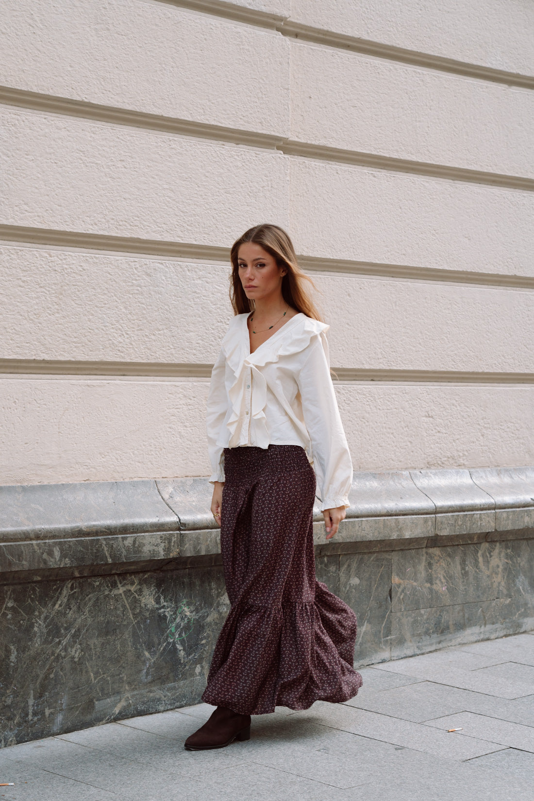 Camisa VIOLETT mantequilla