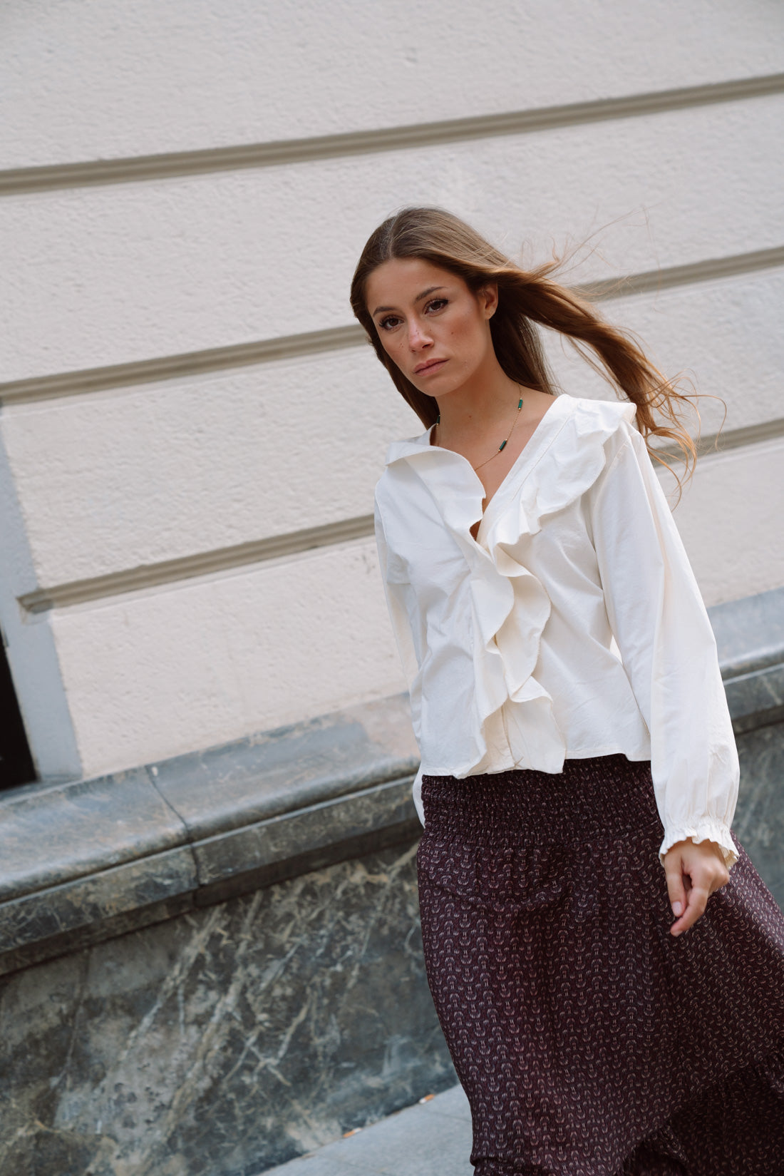 Camisa VIOLETT mantequilla