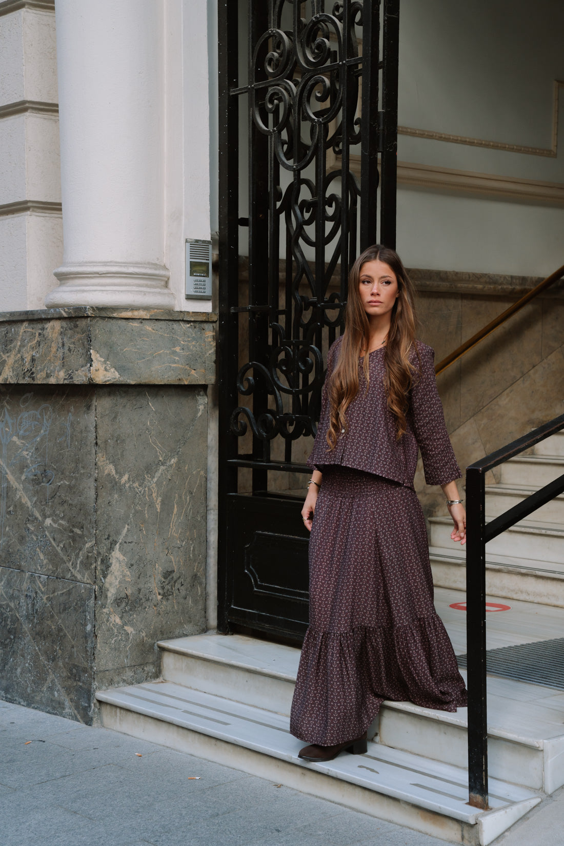 Blusa ELSA estampado choco