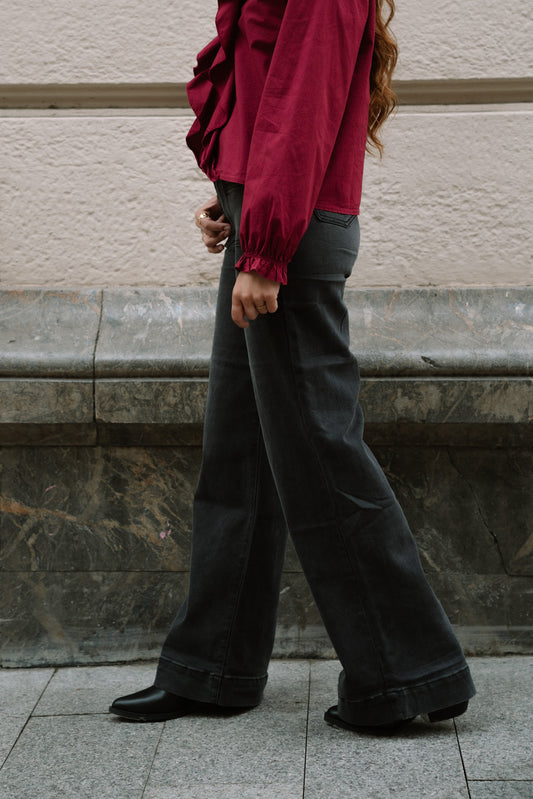 Pantalón FORY vaquero gris