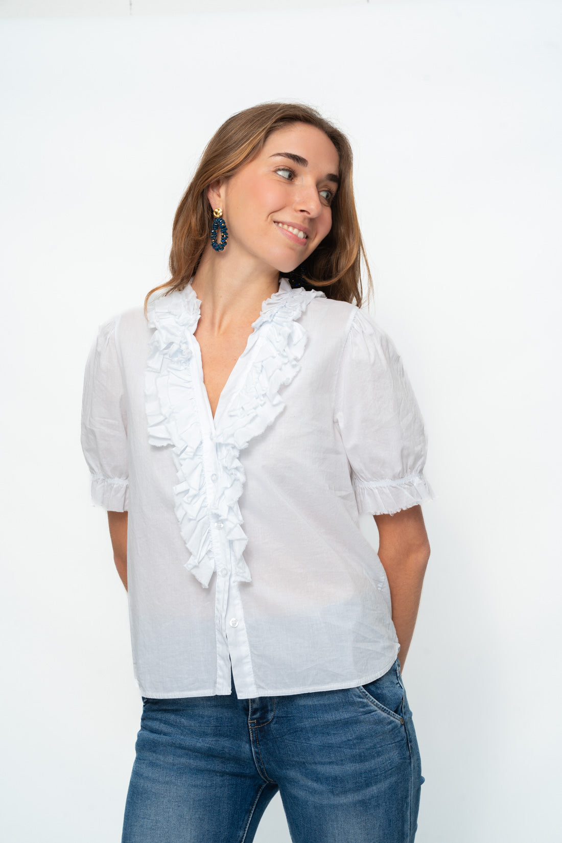 Blusa VOLCHÉ blanca