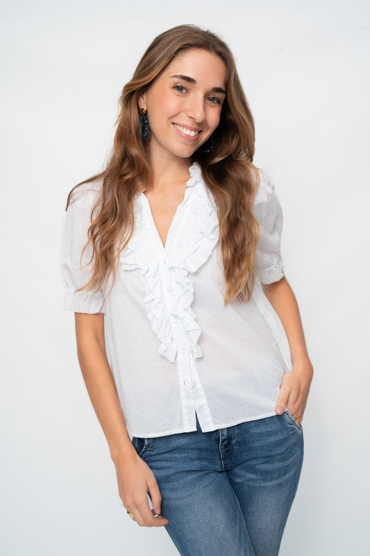 Blusa VOLCHÉ blanca