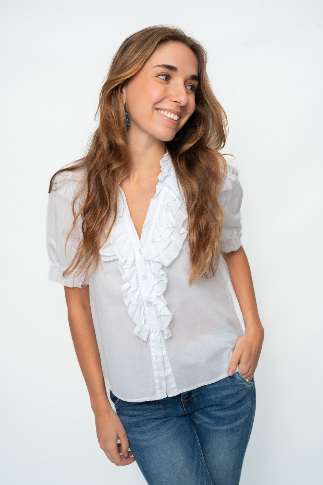 Blusa VOLCHÉ blanca