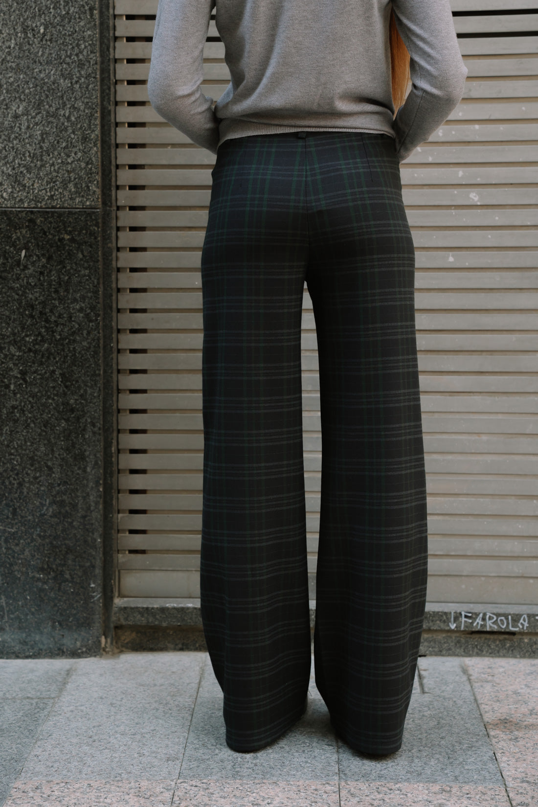 Pantalón JACK escocés marino