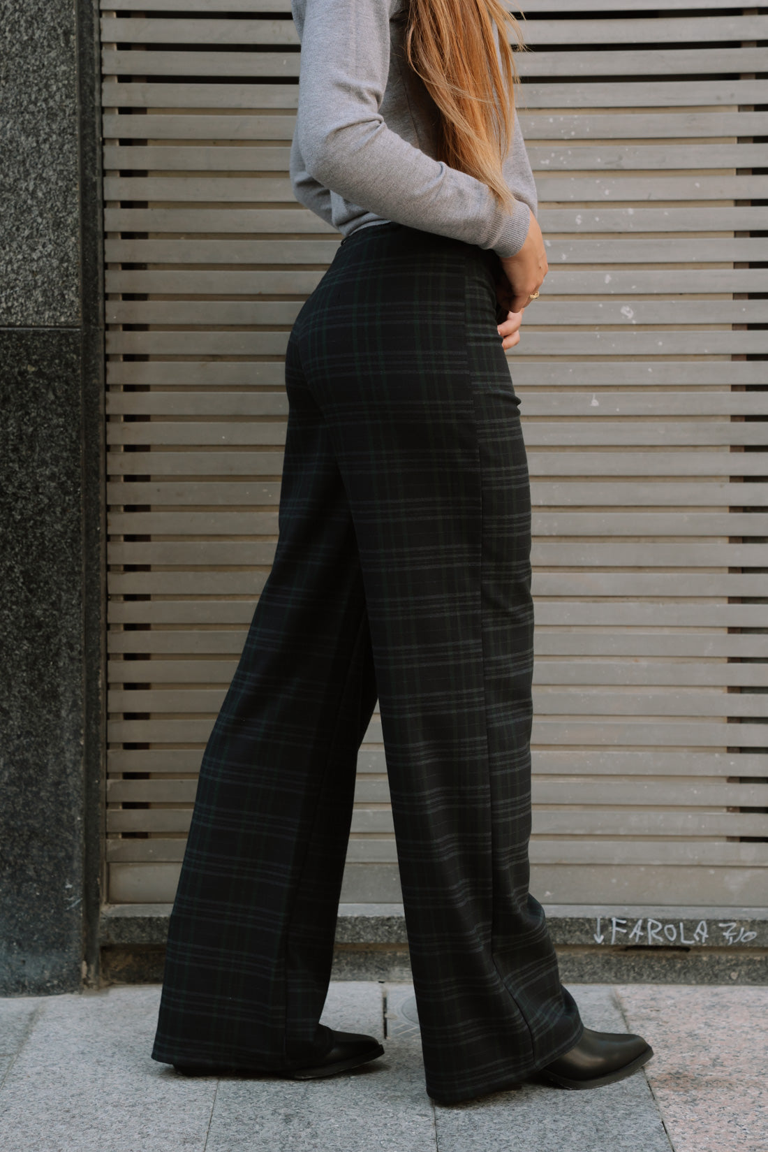 Pantalón JACK escocés marino