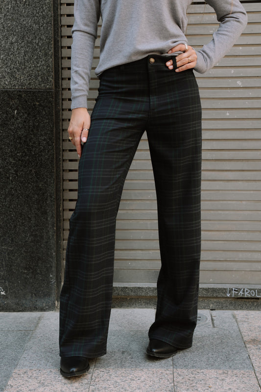 Pantalón JACK escocés marino