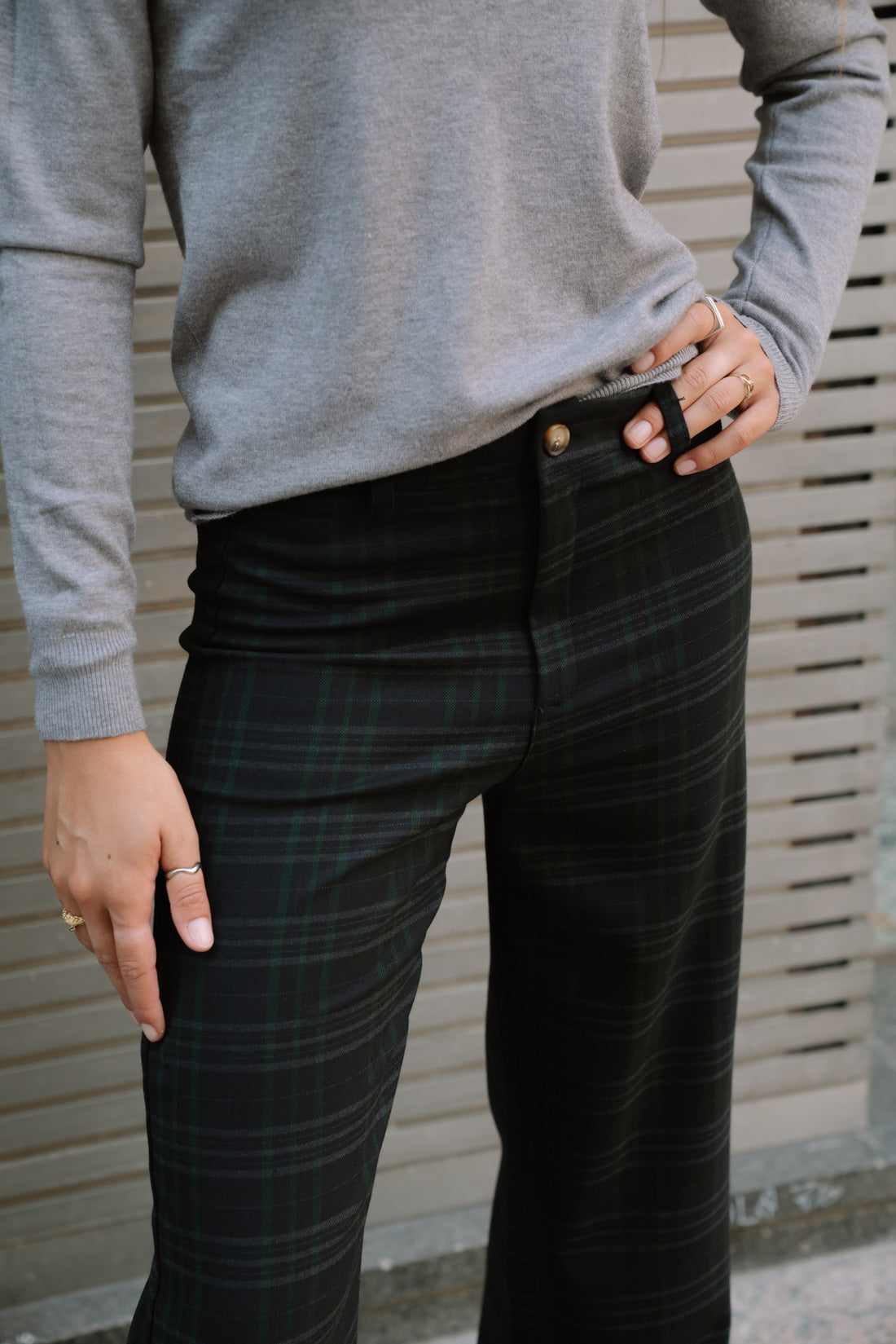 Pantalón JACK escocés marino