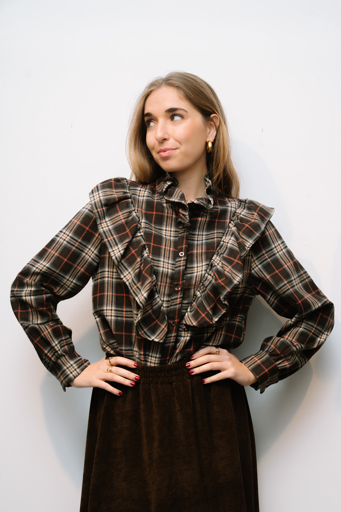 Blusa escocia V choco