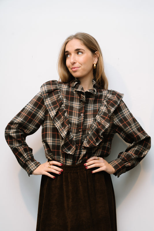 Blusa escocia V choco