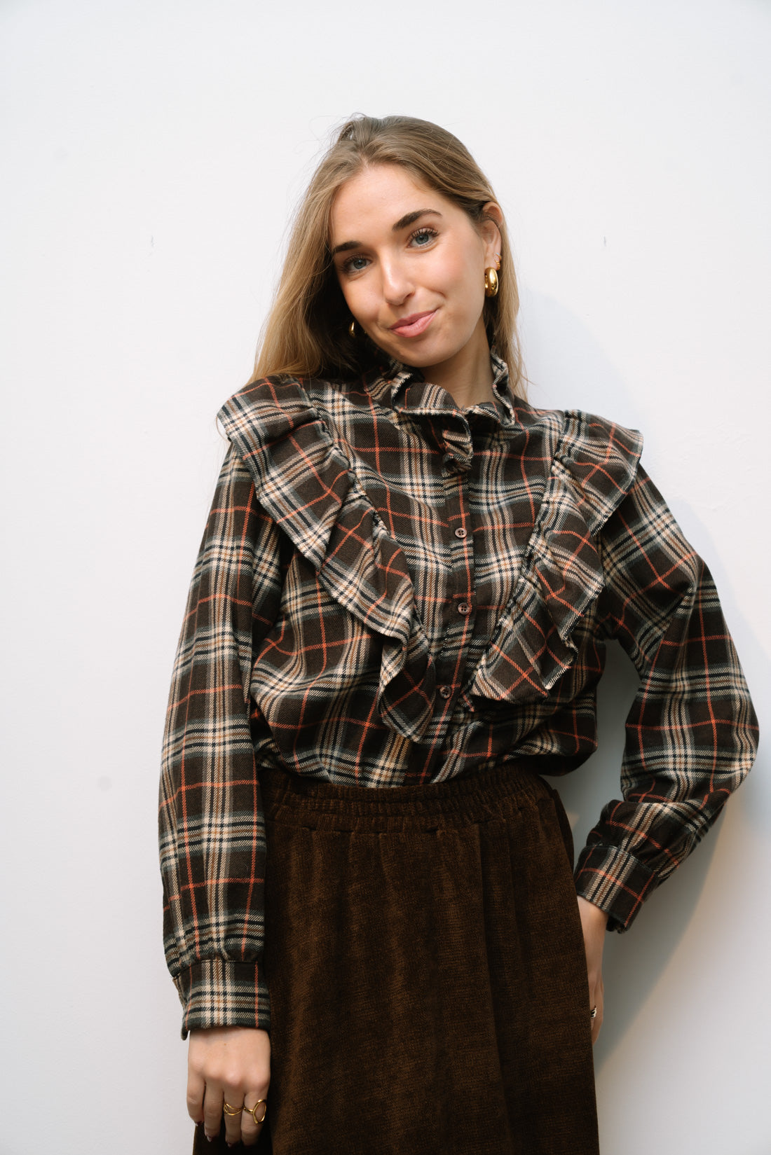 Blusa escocia V choco