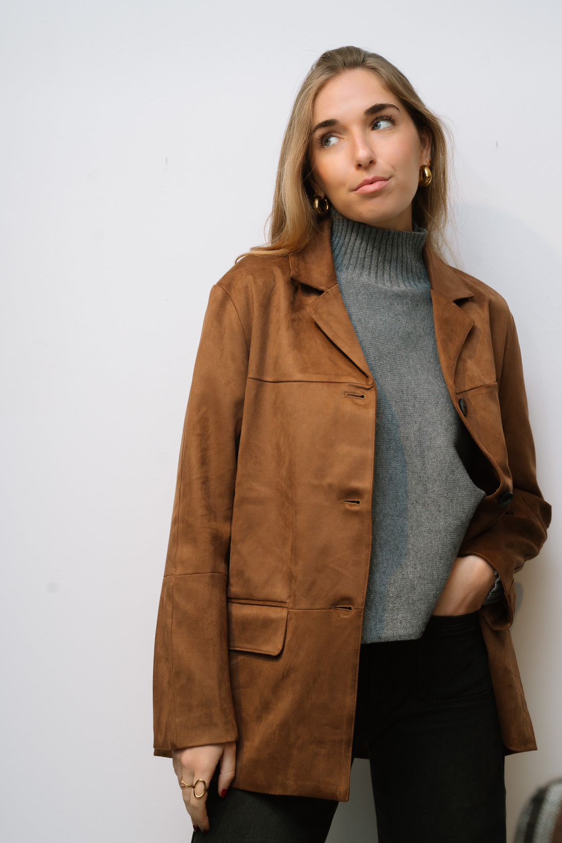 Blazer polipiel whisky