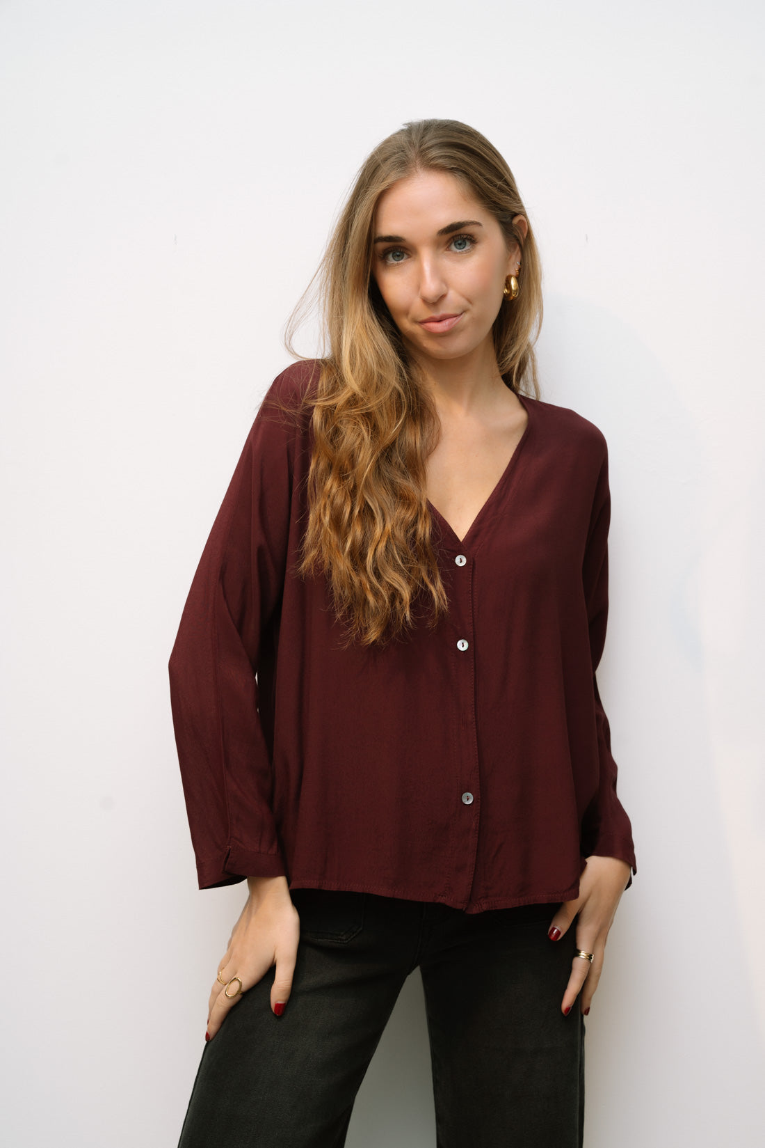 Blusa ELSA burdeos