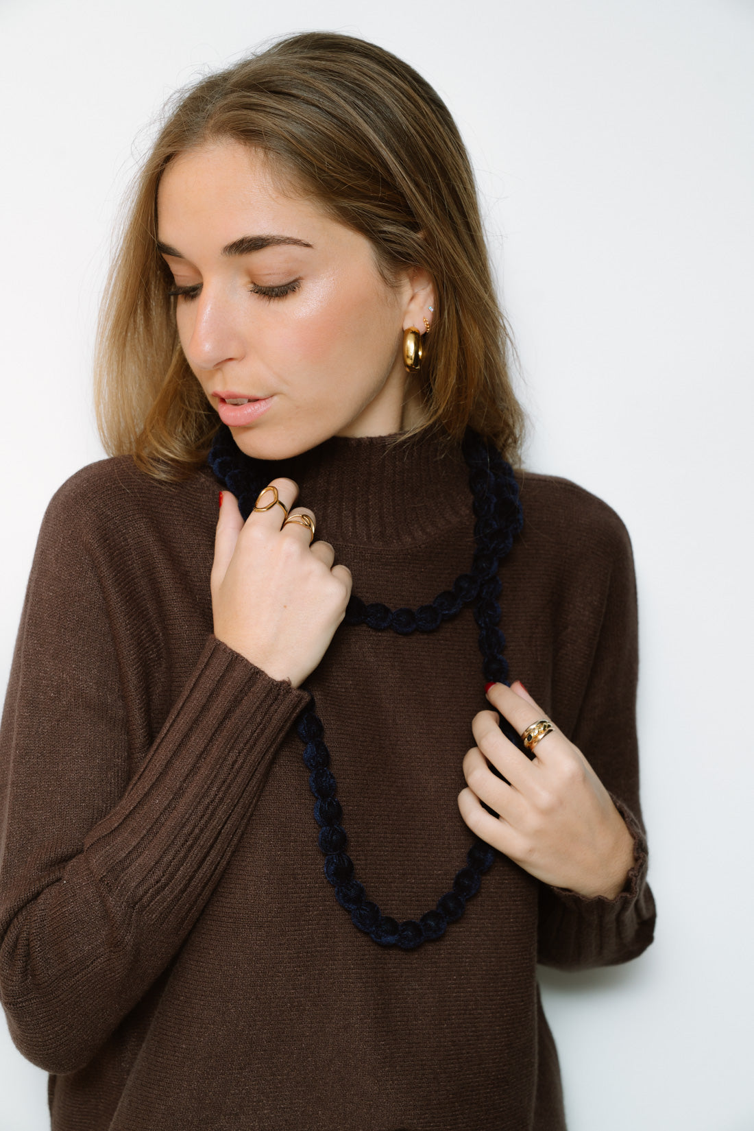 Collar terciopelo marino