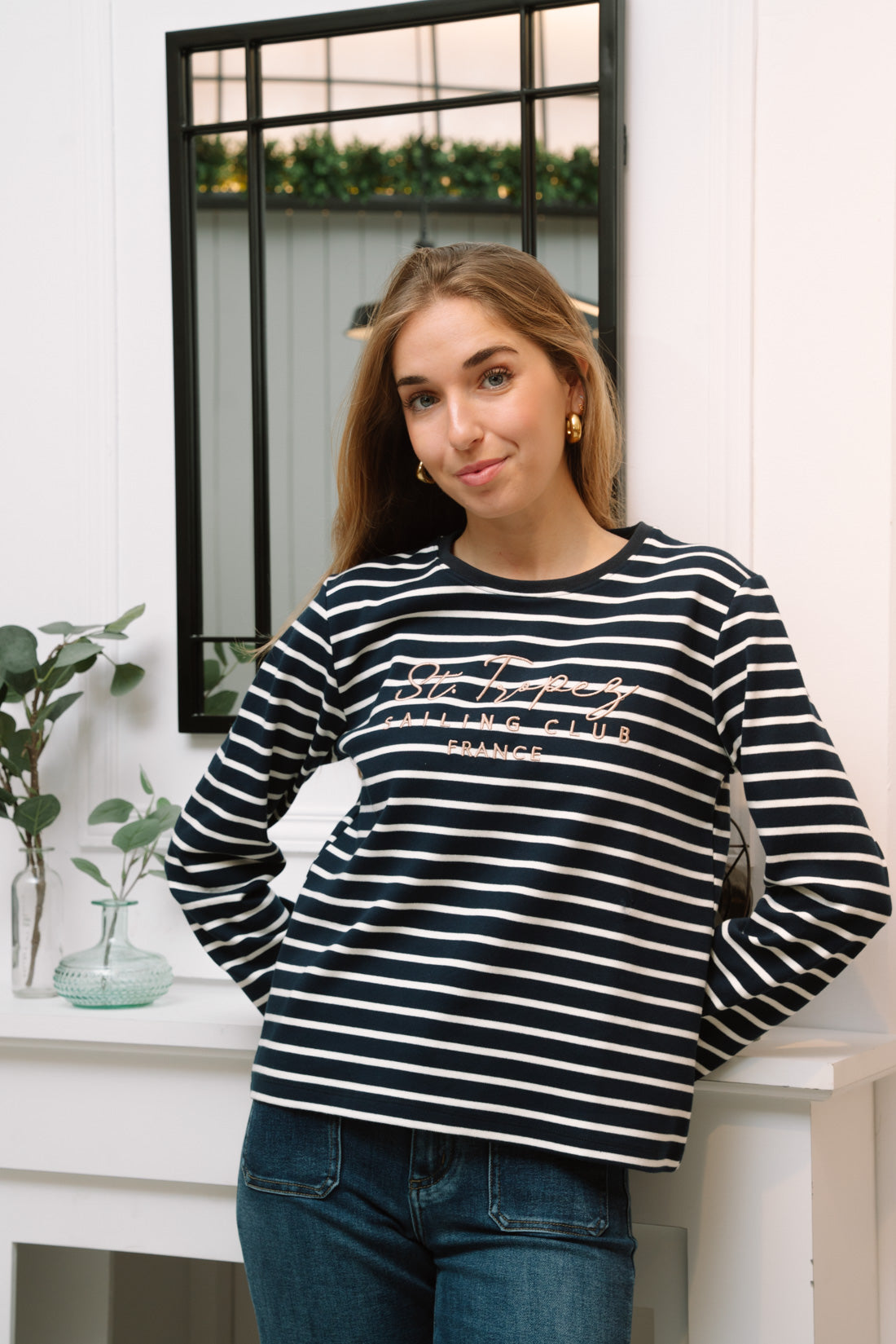 Camiseta rayas marino