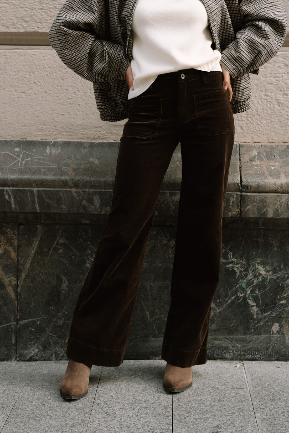 Pantalon FORY micropana choco