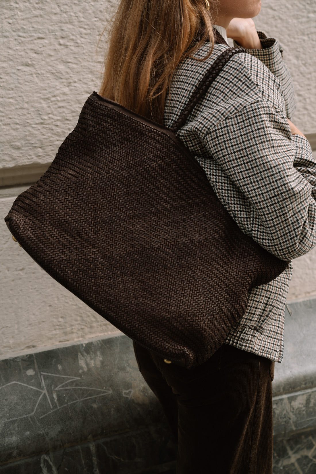 BOLSO PIEL WEEKEND Choco