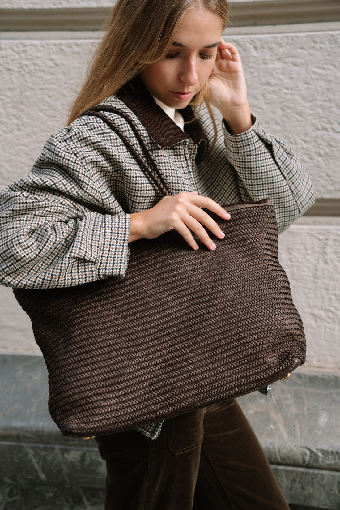 BOLSO PIEL WEEKEND Choco