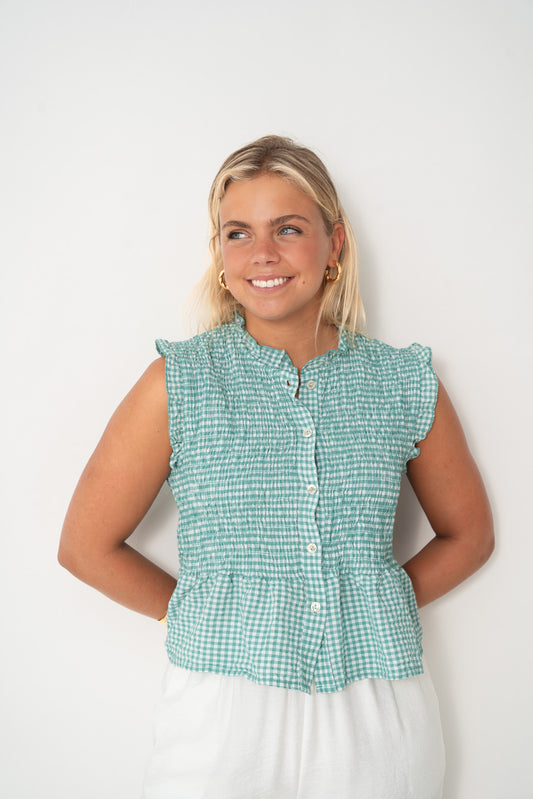 Blusa ANETT vichy ágata
