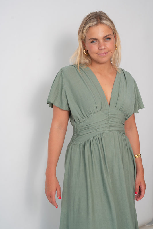 Vestido TURIA kaki