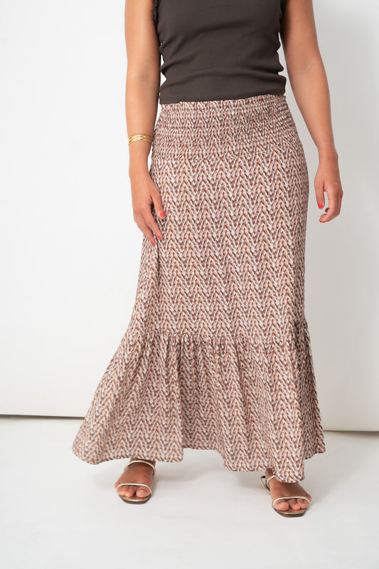 falda VOILÉ choco tweed
