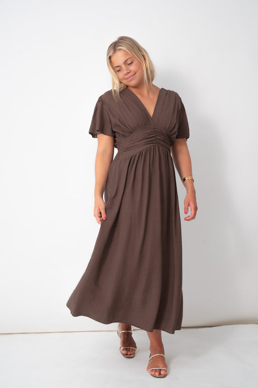 Vestido TURIA choco