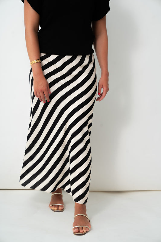 Falda DYAGG rayas negra