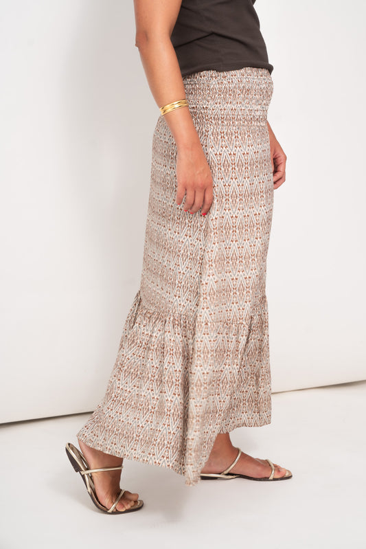 Falda VOILÉ kaki-gris ikat