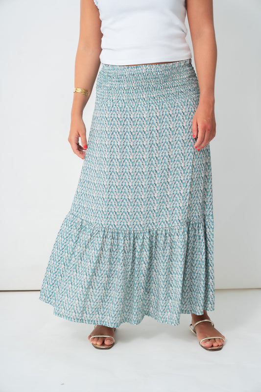 FALDA VOILÉ tweed ágata
