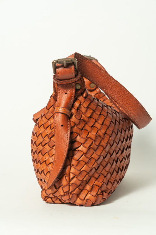 BOLSO PIEL KOR Cognac