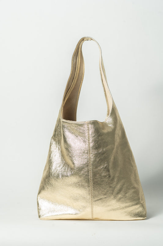 BOLSO PIEL SAK Dorado