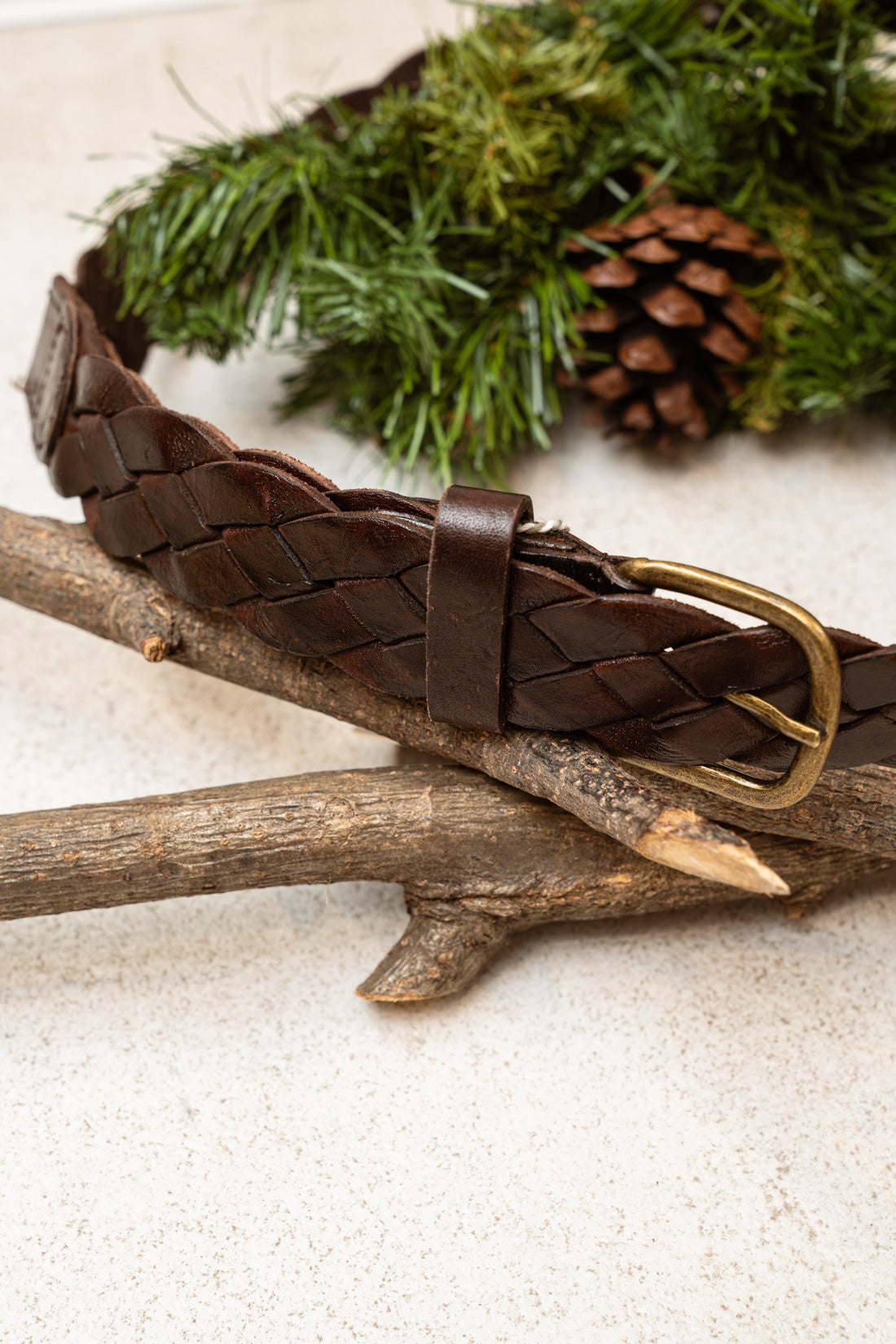 Cinturón trenzado choco