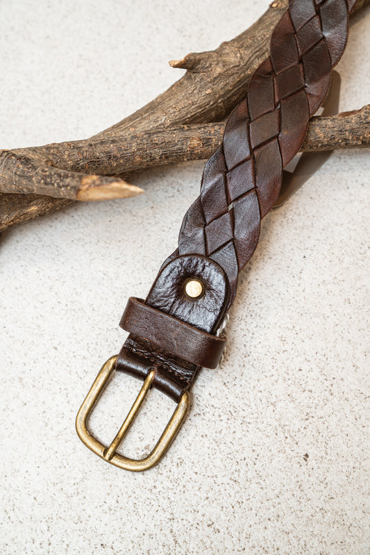 Cinturón trenzado choco