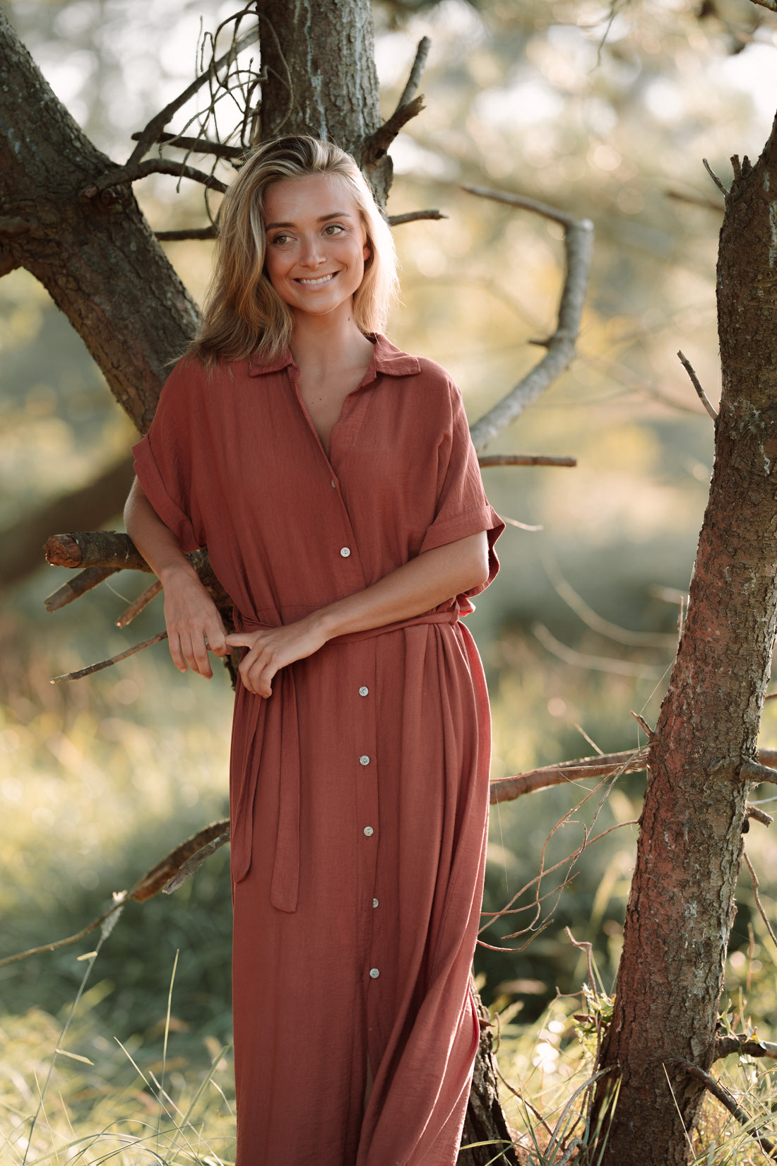 Vestido VESSER terracota