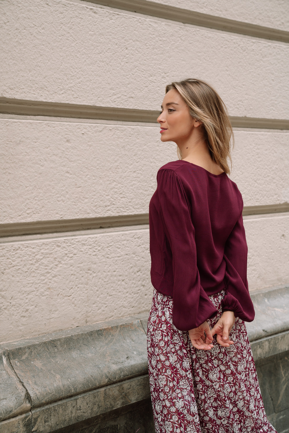 Blusa NATI vino