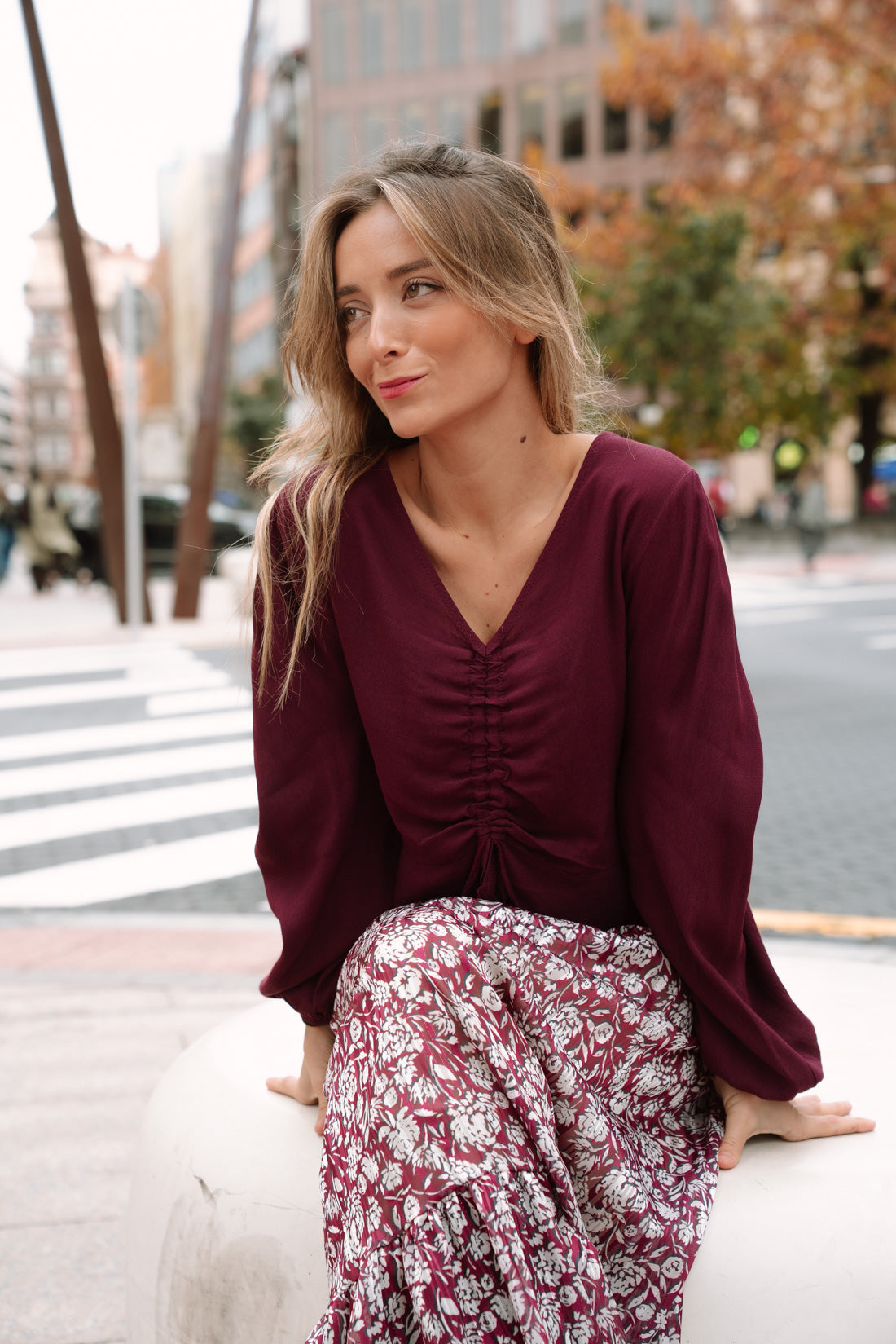 Blusa NATI vino