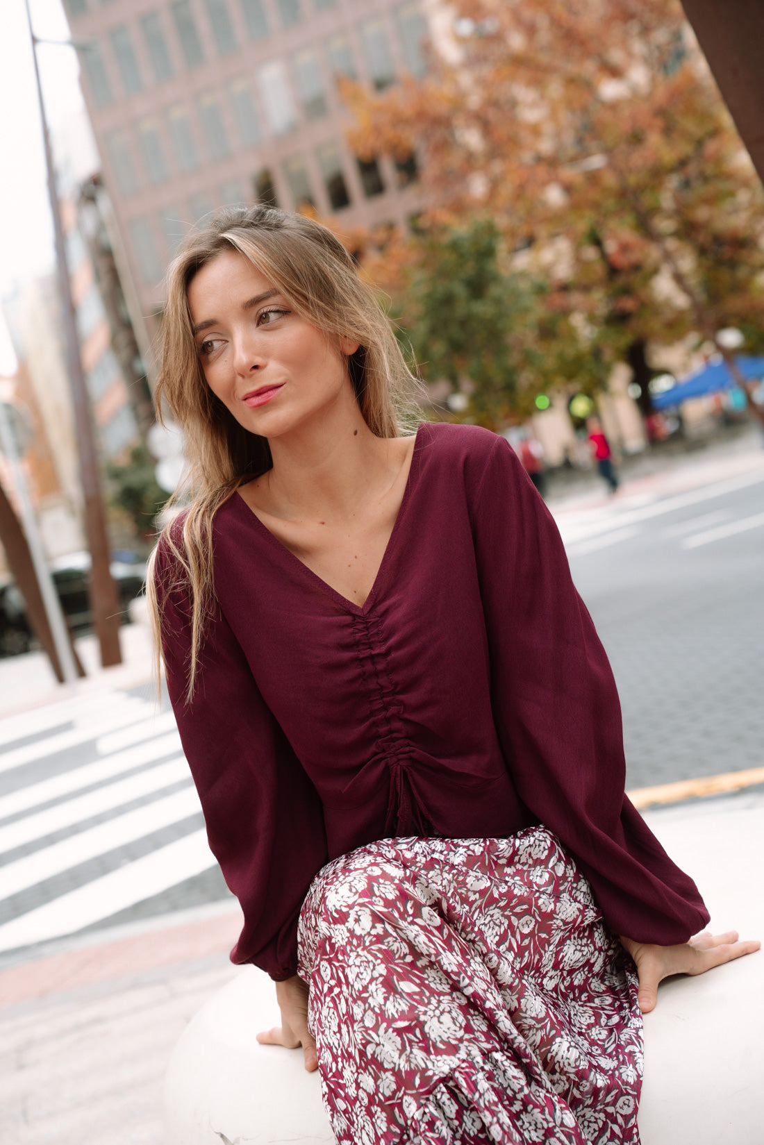 Blusa NATI vino