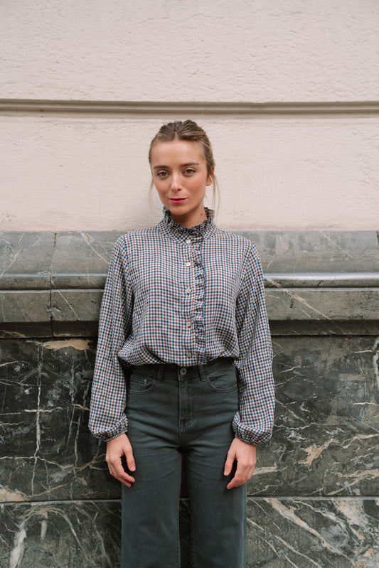 Camisa GIGHY vichy azul